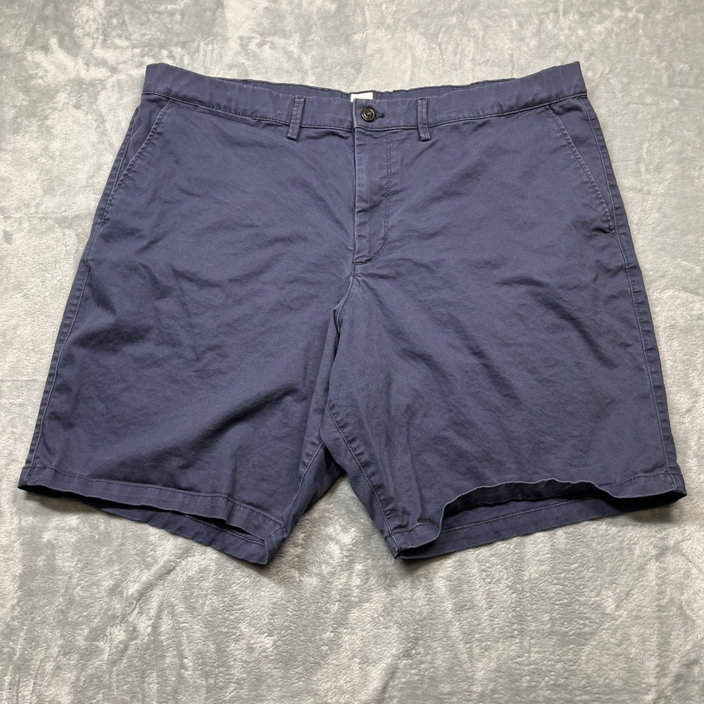 Gap Essential Khaki Shorts Mens Vintage Navy Blue 10" Inseam Stretch Chino 40